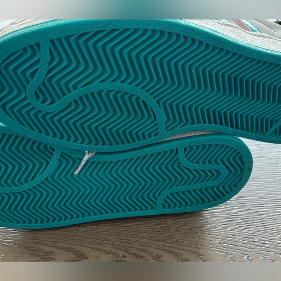 NEW Adidas Superstar Clam Shell Toe Gray Teal Pink Sz 11 D74369 2013 NWOB - Picture 6 of 10